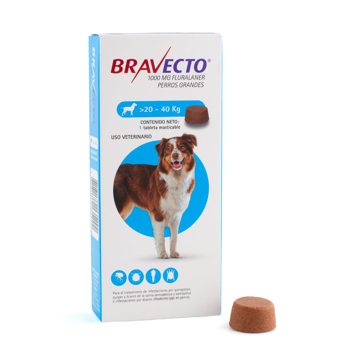 Bravecto 20-40kg antipulgas y garrapatas Bravecto 20-40kg antipulgas y garrapatas