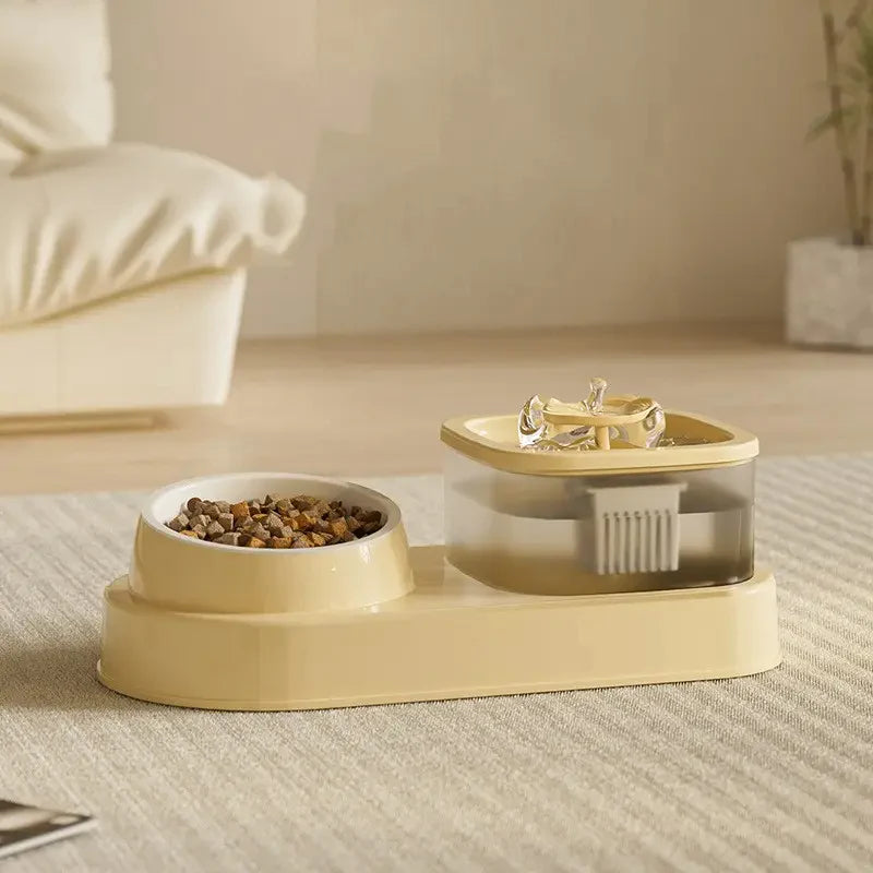 Comedero elevado con fuente Comedero elevado con fuente