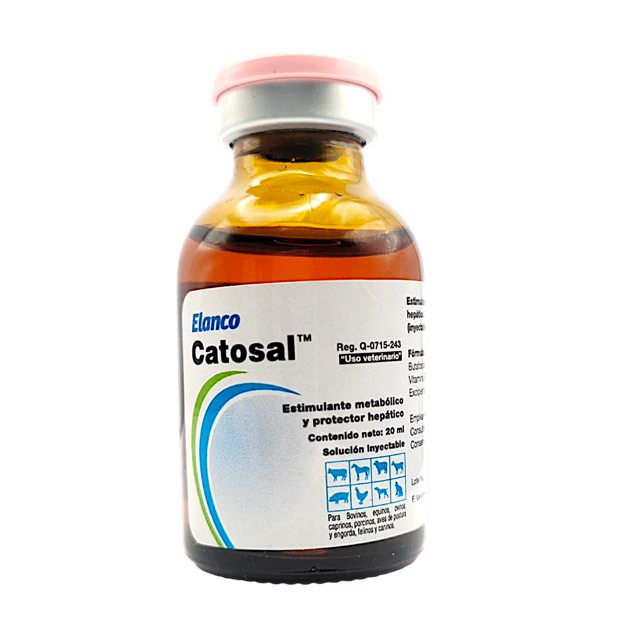 Catosal con vitamina B-12 Frasco de 20 ml de Catosal, suplemento con butafosfan y vitamina B12 para animales