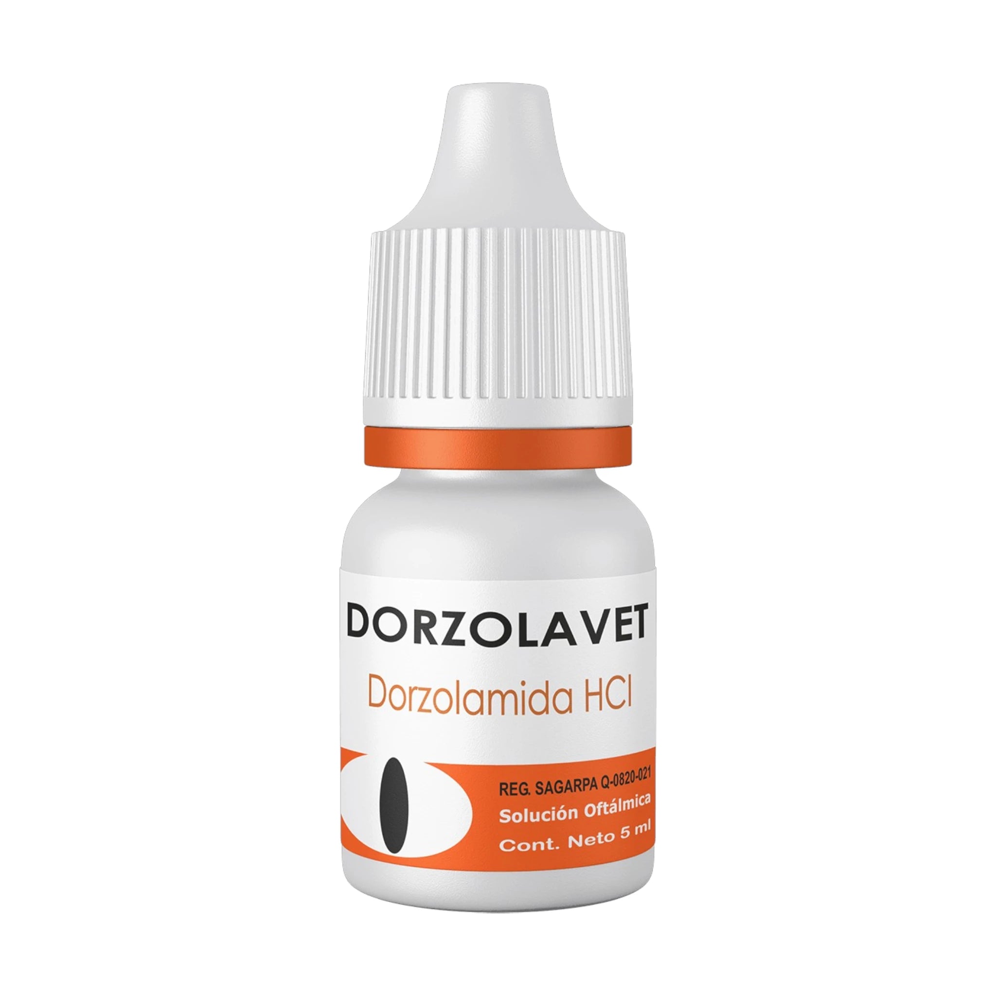 Dorzolavet Fotografía del frasco de Dorzolavet, solución oftálmica para perros y gatos con glaucoma, presentación 20 mg/m