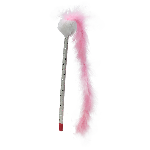 Juguete varita con lazo de peluche Juguete varita con lazo de peluche