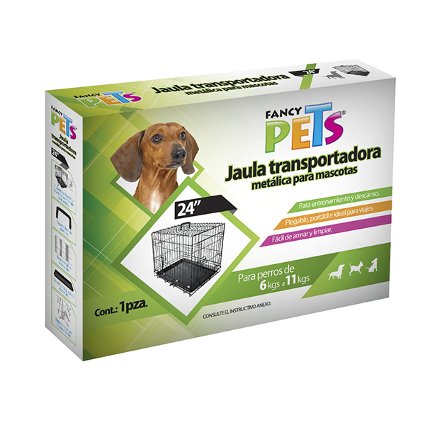 Jaula metálica plegable 24 Jaula metálica plegable 24"