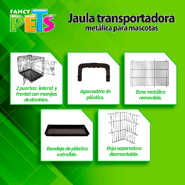 Jaula metálica plegable 24 Jaula metálica plegable 24"