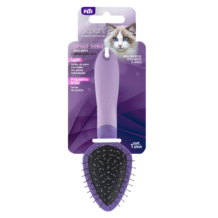 Cepillo doble para gatos Cepillo doble para gatos