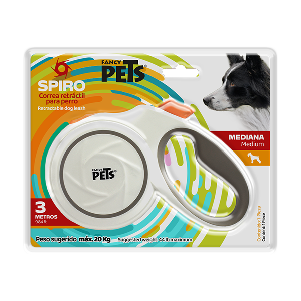Correa retráctil Spiro de 3 o 5 m Correa retráctil Spiro de 3 o 5 m