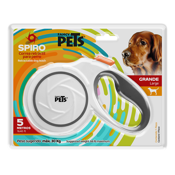 Correa retráctil Spiro de 3 o 5 m Correa retráctil Spiro de 3 o 5 m