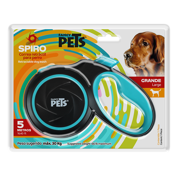 Correa retráctil Spiro de 3 o 5 m Correa retráctil Spiro de 3 o 5 m