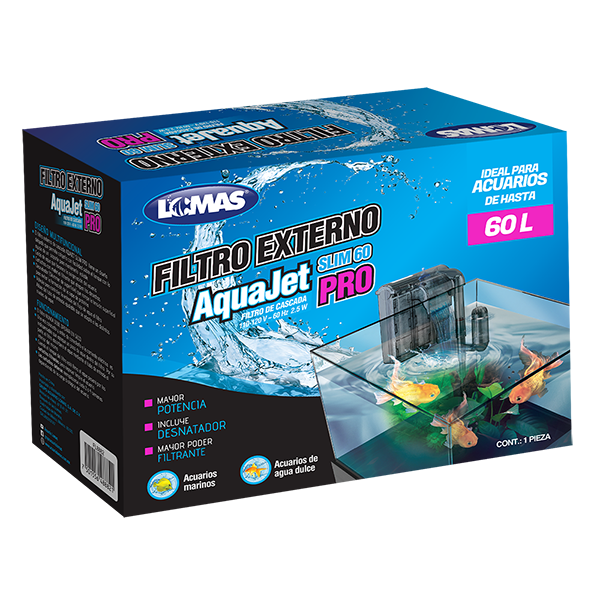 Filtro tipo cascada AquaJet Slim60 Pro Filtro tipo cascada AquaJet Slim60 Pro