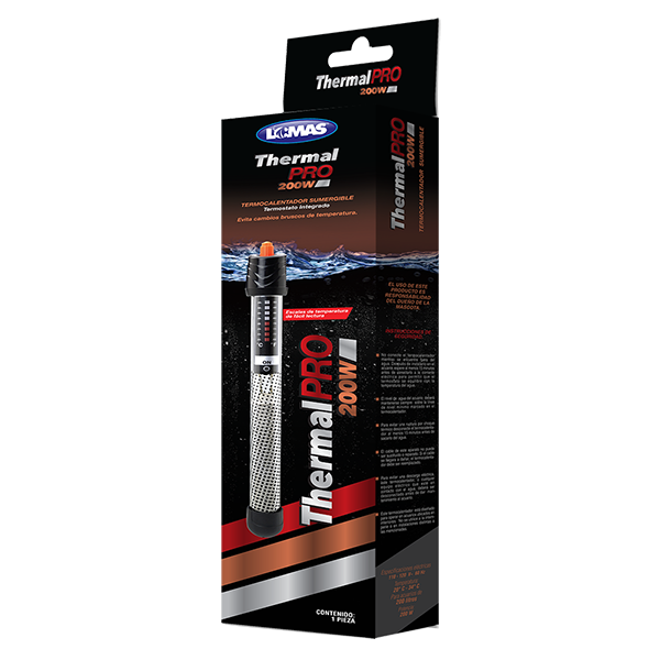 Calentador sumergible con termostato Thermal Pro 200w Calentador sumergible con termostato Thermal Pro 200w