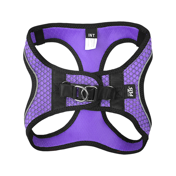 Arnés Morado  con tira reflejante y correa Arnés Morado  con tira reflejante y correa