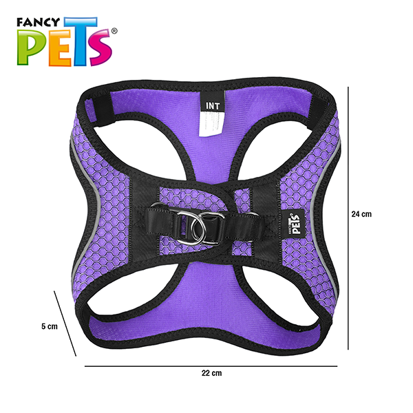 Arnés Morado  con tira reflejante y correa Arnés Morado  con tira reflejante y correa