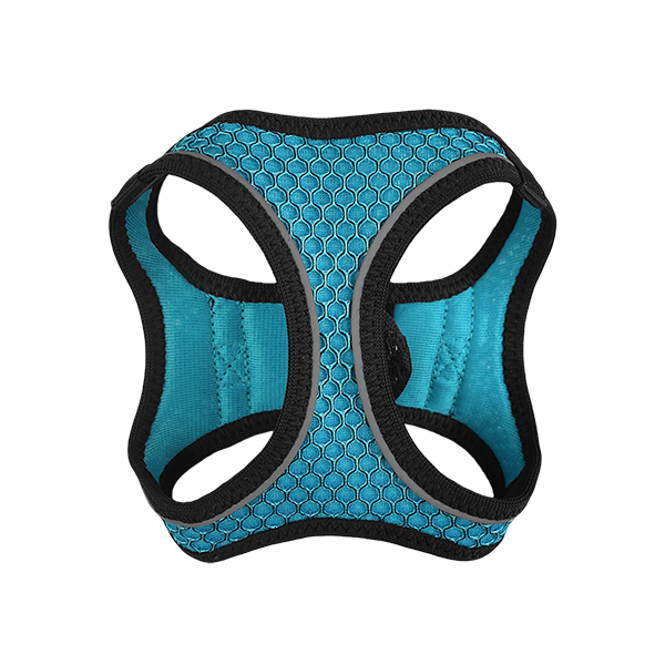Arnés Azul aqua  con tira reflejante y correa Arnés Azul aqua  con tira reflejante y correa