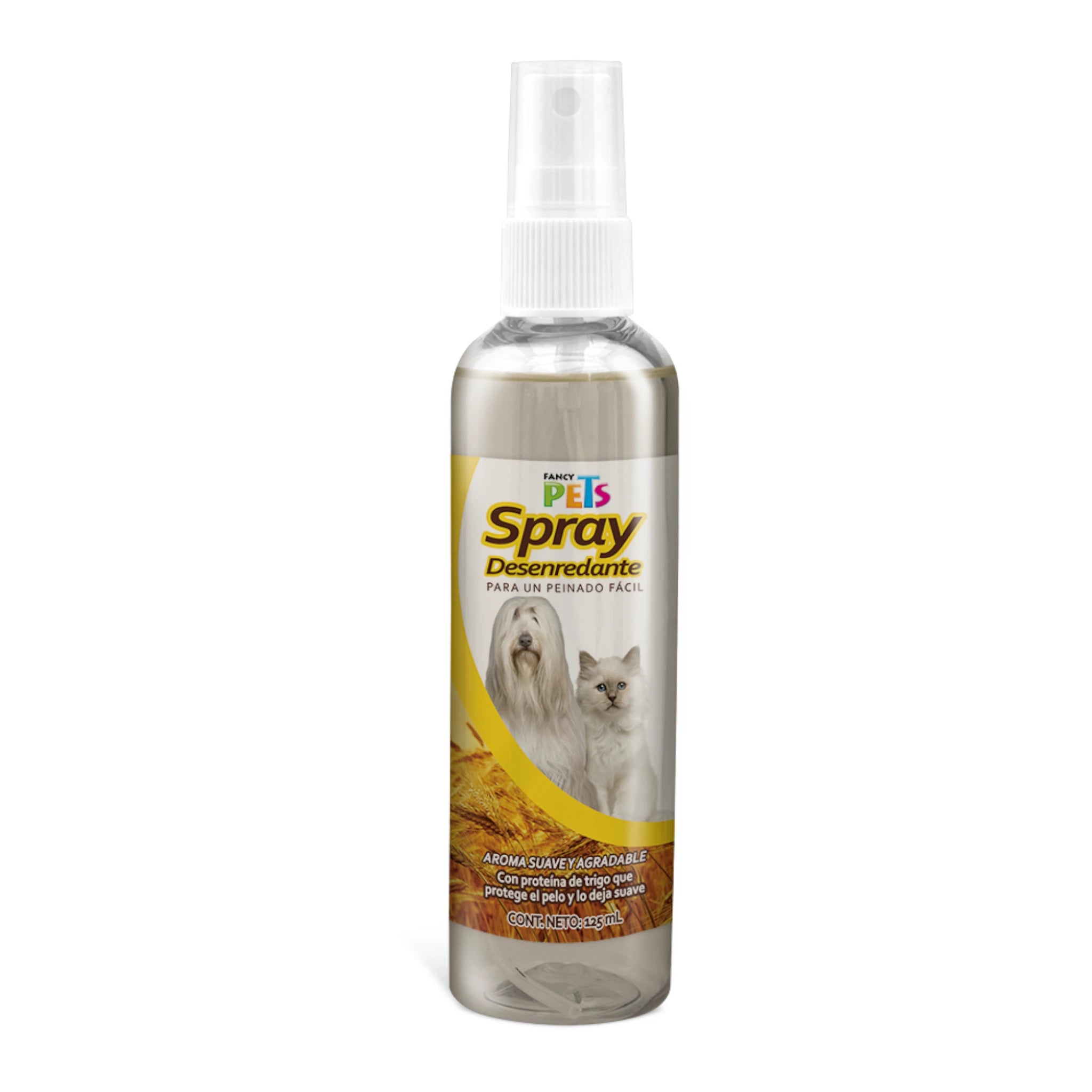 Spray deseredante para un peinado fácil Botella de spray desenredante Fancy Pets con proteína de trigo para suavizar el pelaje de perros y gato