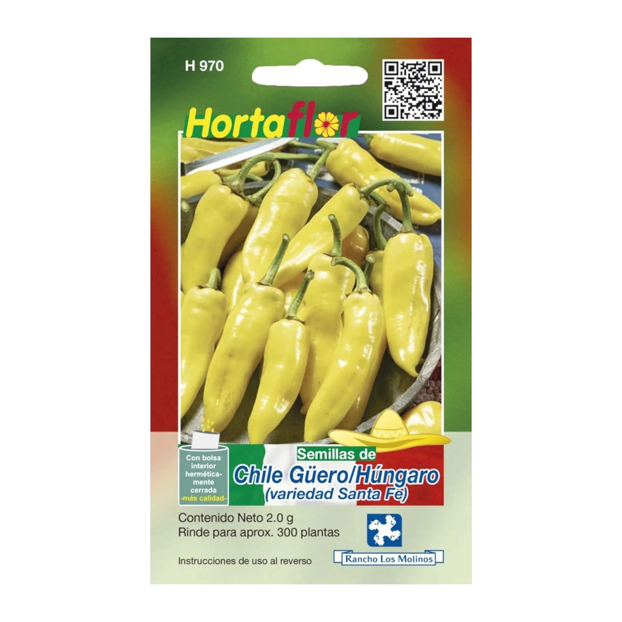 Semillas de Chile Güero/Húngaro (variedad Santa Fe) Semillas de Chile Güero/Húngaro (variedad Santa Fe)
