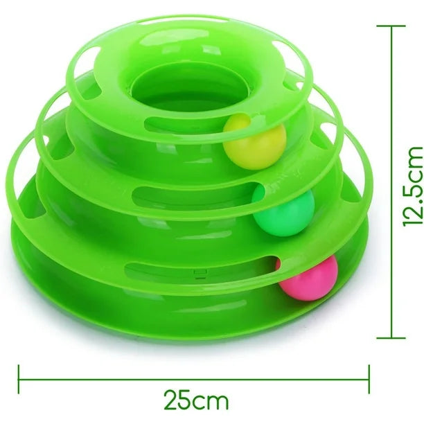 Torre de Pistas de Pelotas para Gatos Torre de Pistas de Pelotas para Gatos