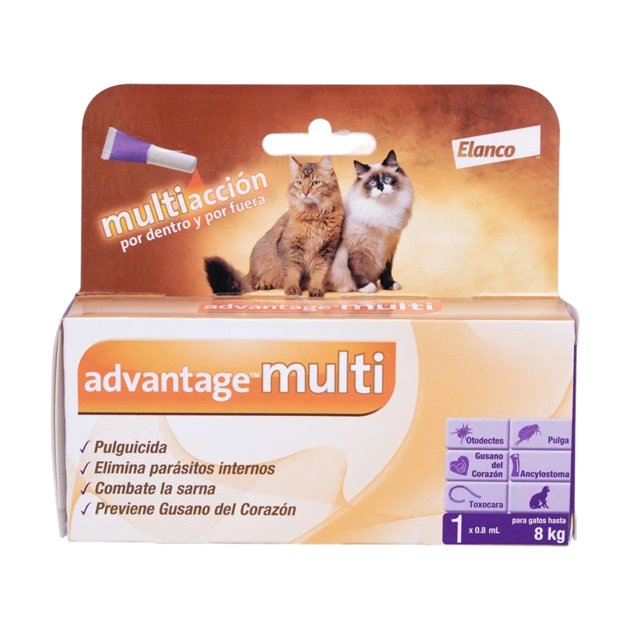 Advantage multi para gatos de hasta 8Kg Advantage multi para gatos de hasta 8Kg