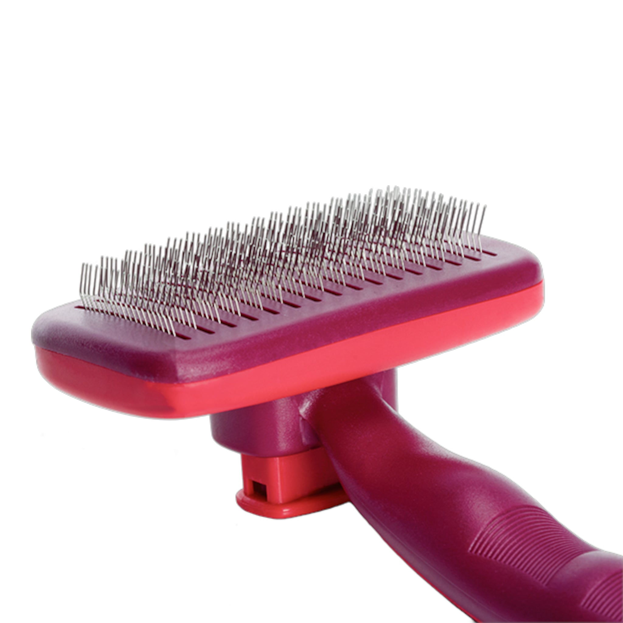 Carda con botón de auto limpieza carda Fancy Pets con botón de auto limpieza para perros y gatos, tamaño grande