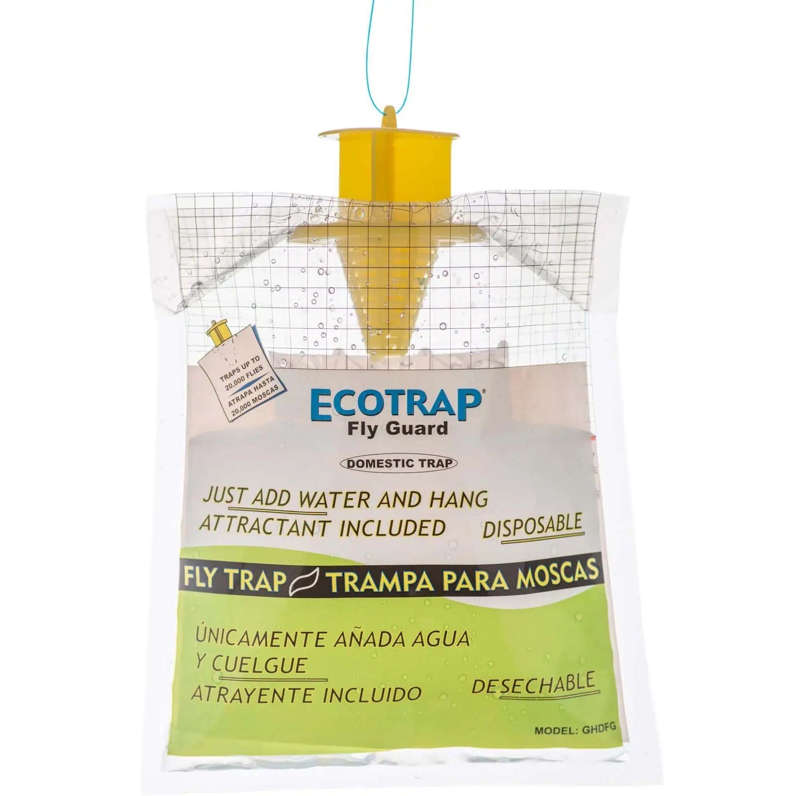 Ecotrap trampa para moscas desechable Ecotrap trampa para moscas desechable