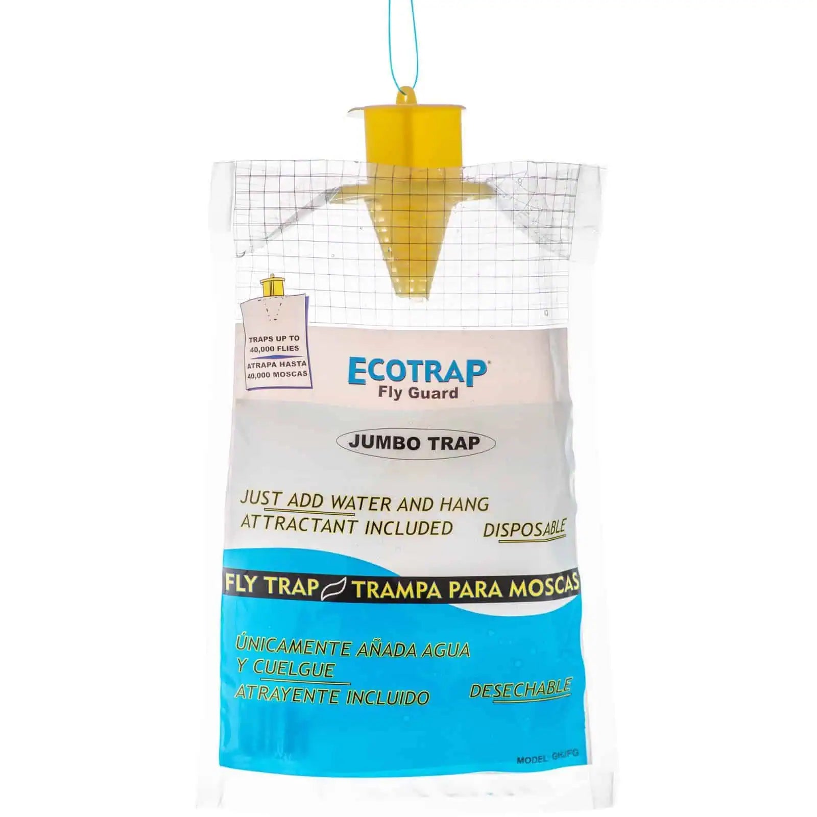 Ecotrap trampa para moscas desechable Ecotrap trampa para moscas desechable