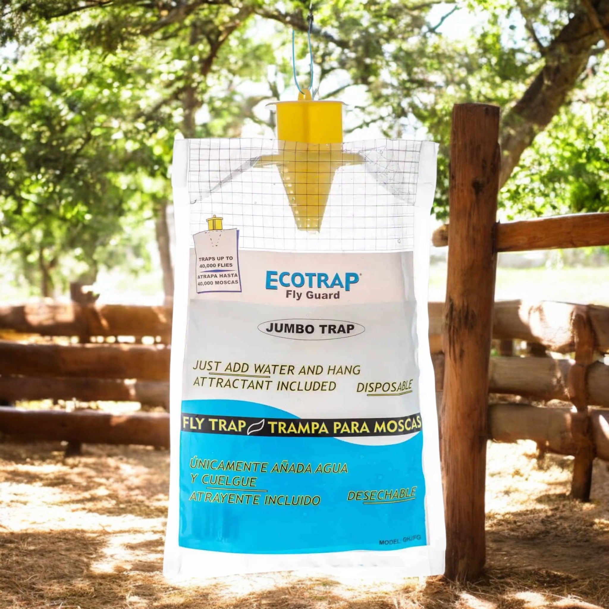 Ecotrap trampa para moscas desechable Ecotrap trampa para moscas desechable