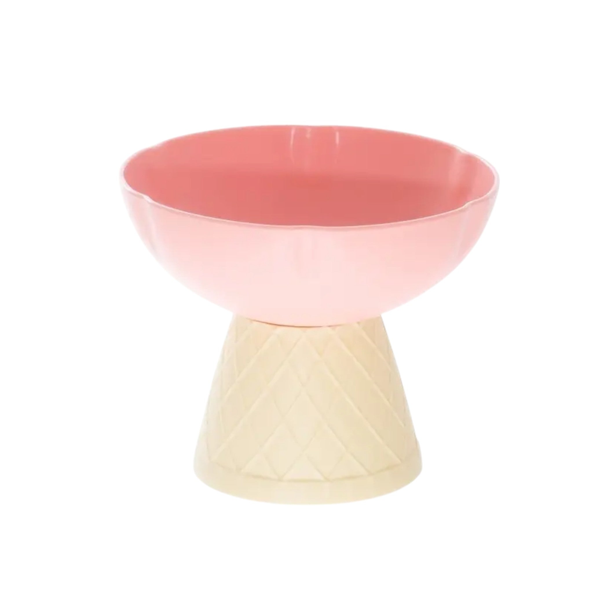 Tazón elevado en forma de helado Tazón elevado en forma de helado