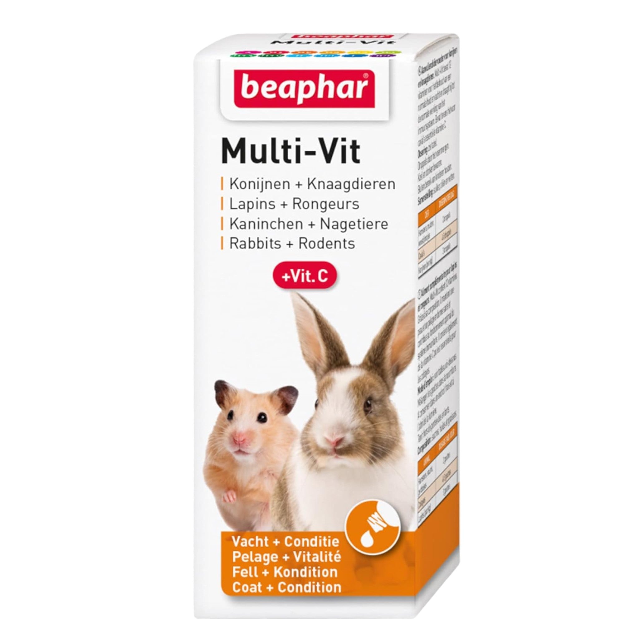 Multivitaminico para conejos y roedores Multi Vit Beaphar Multivitaminico para conejos y roedores Multi Vit Beaphar