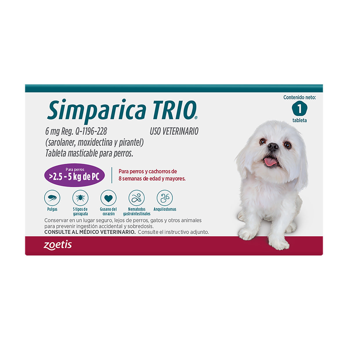 Simparica TRIO 2.5 - 5Kg Simparica TRIO 2.5 - 5Kg