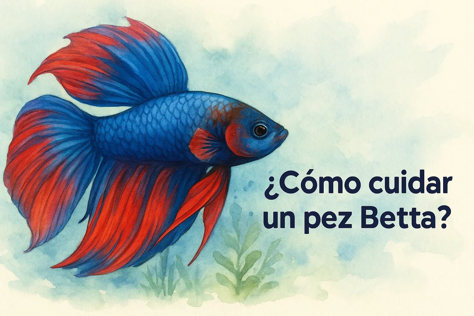¿Cómo cuidar un pez Betta? Temperatura, agua, comida y pecera ideal