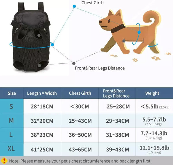 Cangurera para mascotas