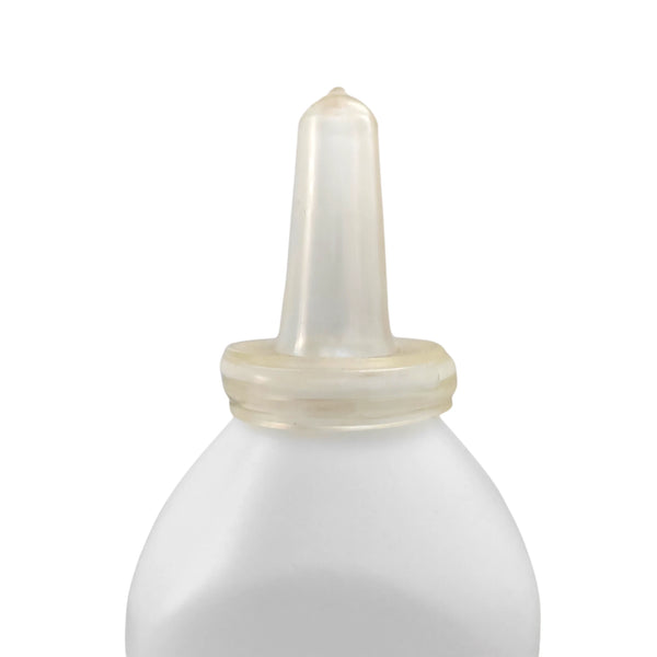 Detalle del chupón de PVC grado alimenticio de la mamila para becerro, seguro y suave para cabritos y corderos.