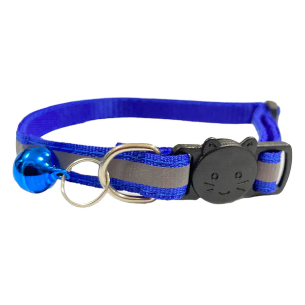 Colllar con  bandas reflejantes y cascabel