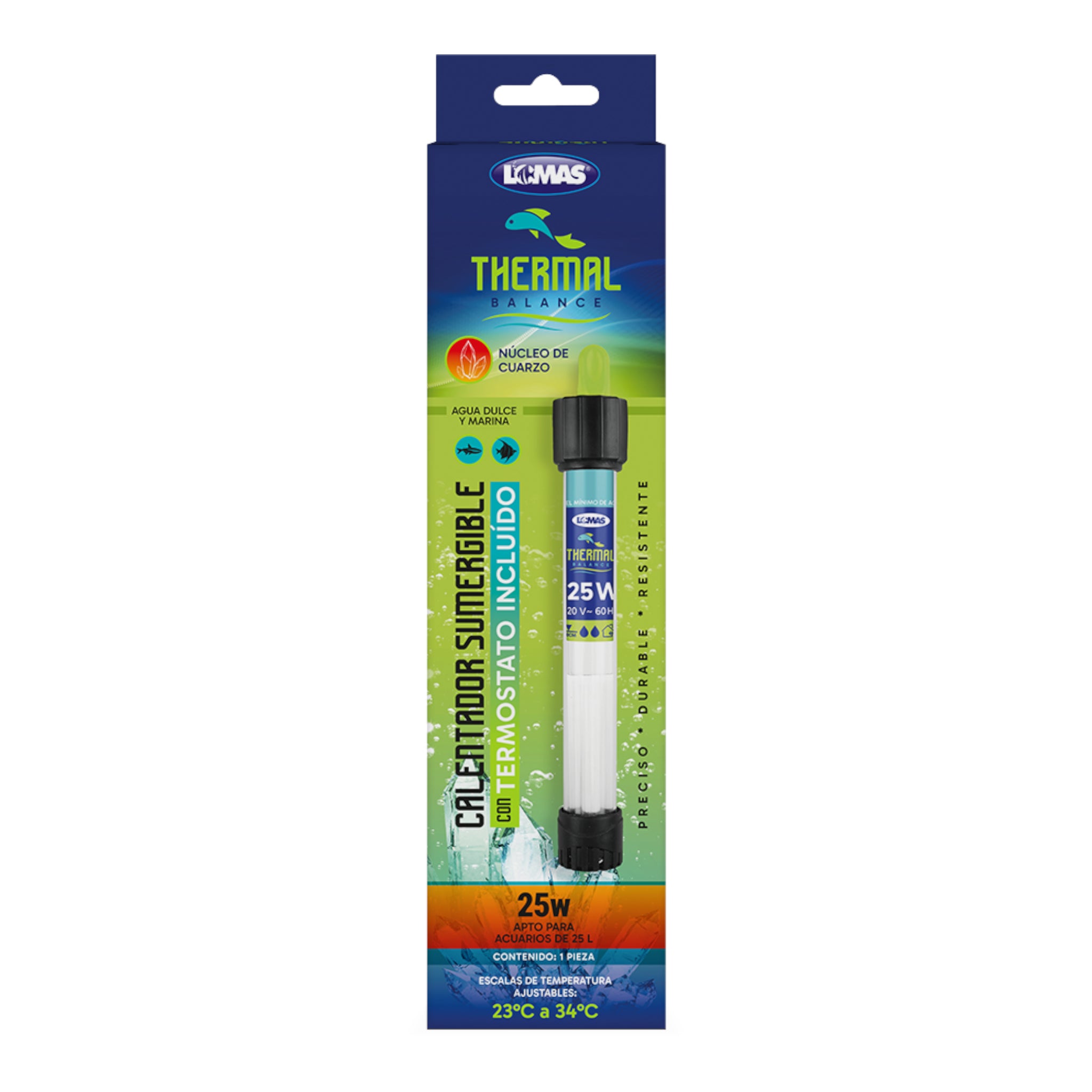 Caja del calentador sumergible con termostato thermal balance