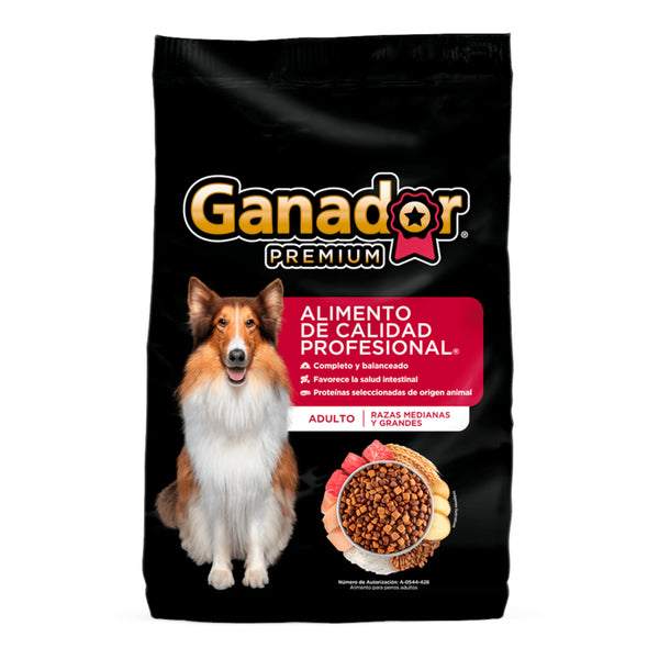 Saco de ganador premium alimento balanceado para perros adultos 
