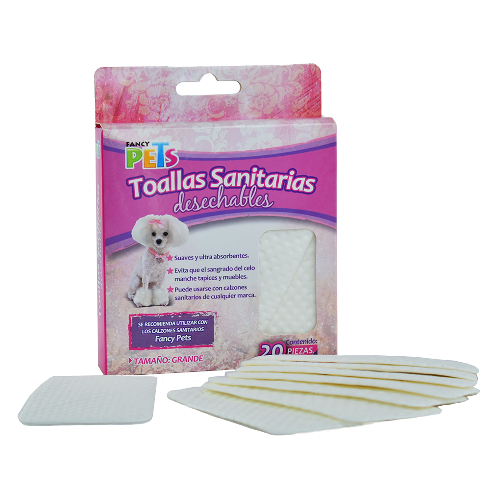 Toallas sanitarias desechables para perra