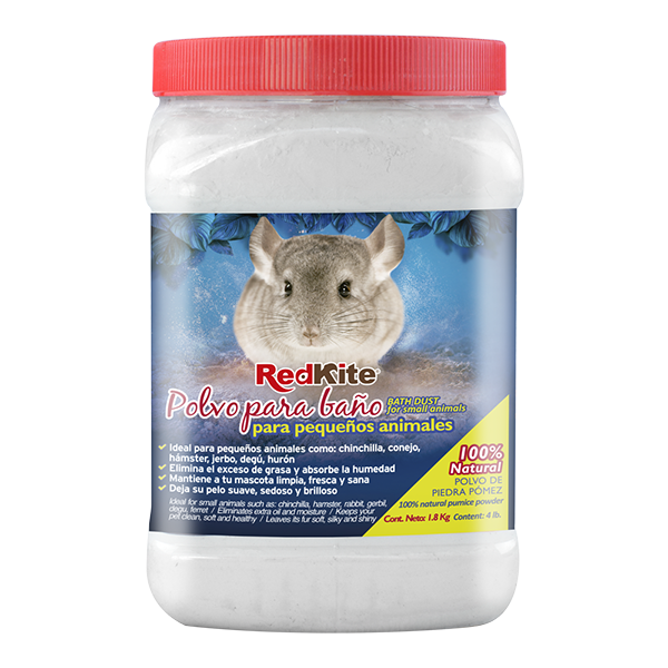 Polvo para baño para pequeños mamíferos