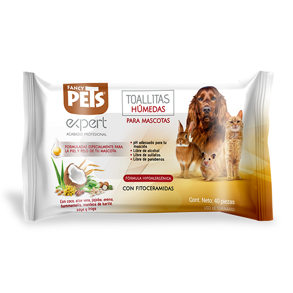 Toallitas húmedas para mascotas
