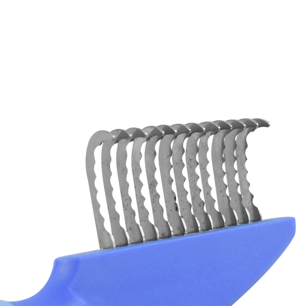 Peine rompe nudos curvo, 12 cuchillas