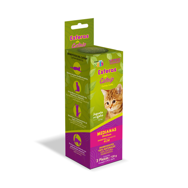 Esferas de catnip 3 piezas