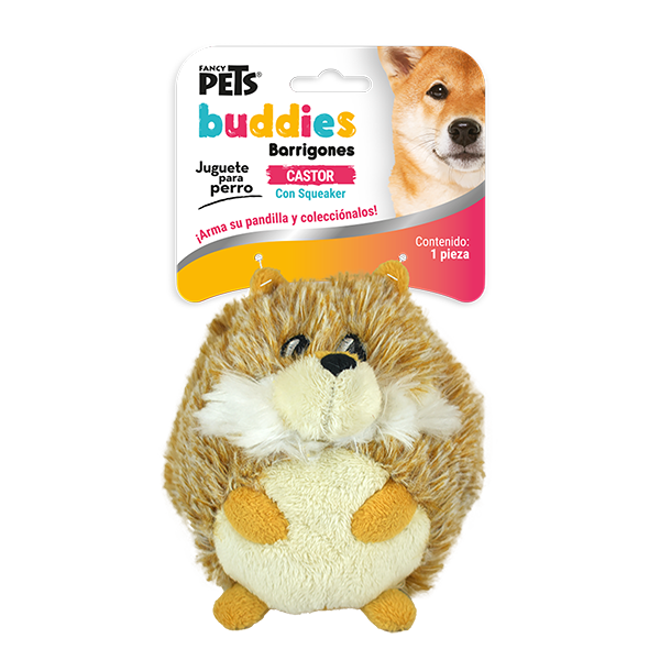 Peluche Castor Buddies barrigones