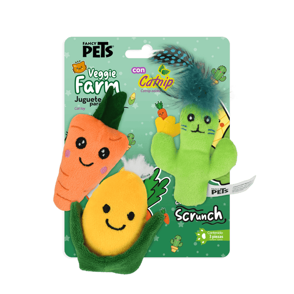 Peluches de vegetales con sonido