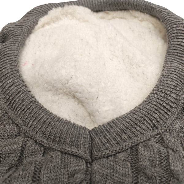 Interior aborregado del suéter trenzado para perros y gatos que brinda mayor abrigo