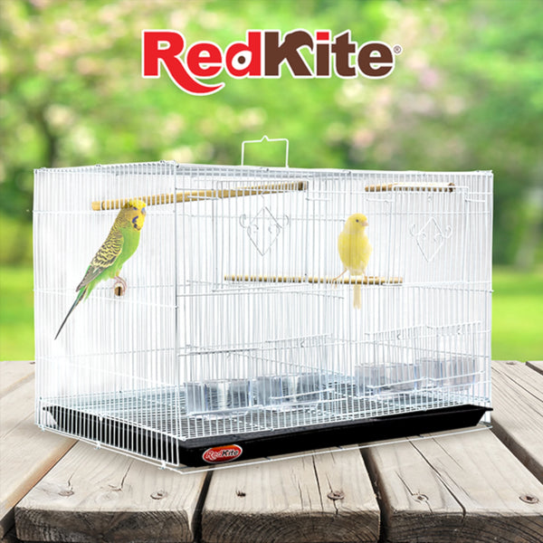 Vista ilustrativa de la jaula con dos aves