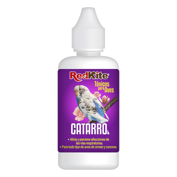 Frasco de Tónico para Aves Catarro RedKite de 30 ml para aves canoras y de ornato