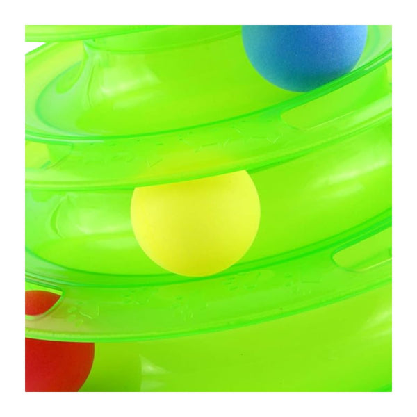 Torre de Pistas de Pelotas para Gatos