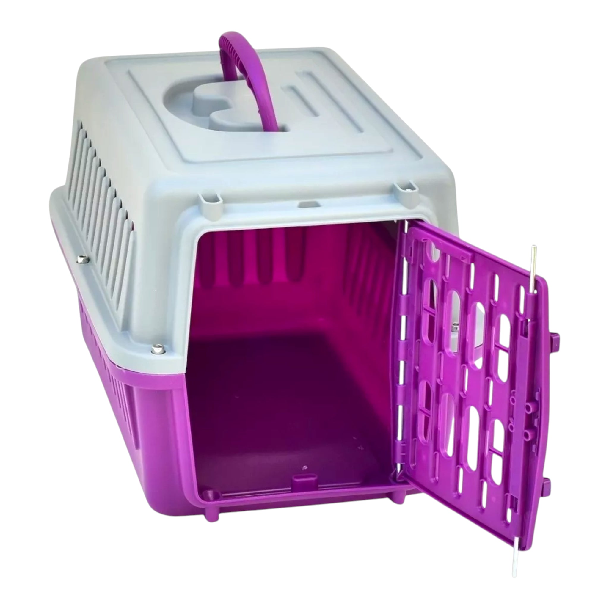 Transportadora Ocean Pets abierta para gatos y pequeñas mascotas con puerta frontal y diseño ventilado