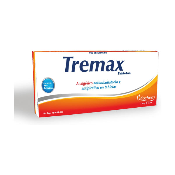 Caja de Tremax analgésico para perros y gatos con ketorolaco y tramadol