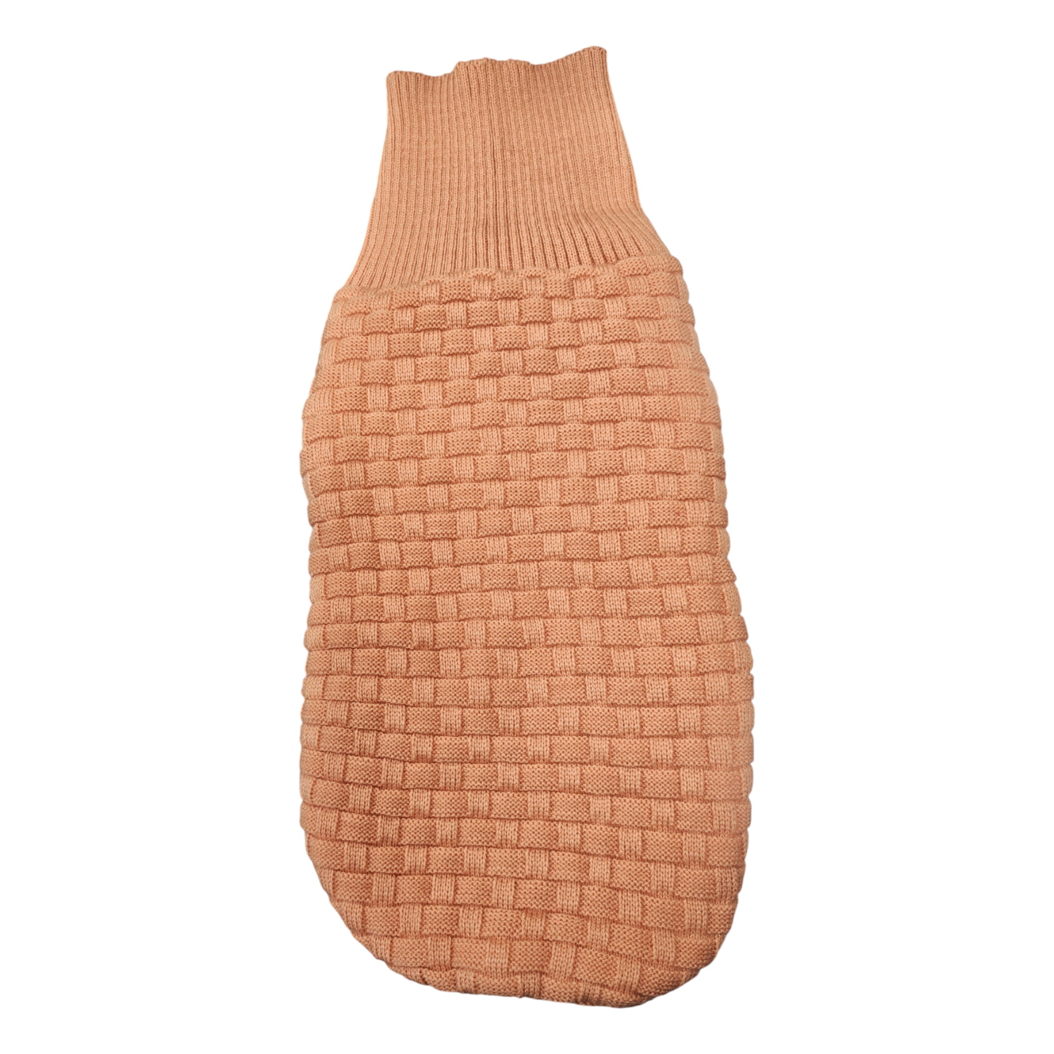 Sueter tejido para perros y gatos con interior de borrega y cuello tipo tortuga