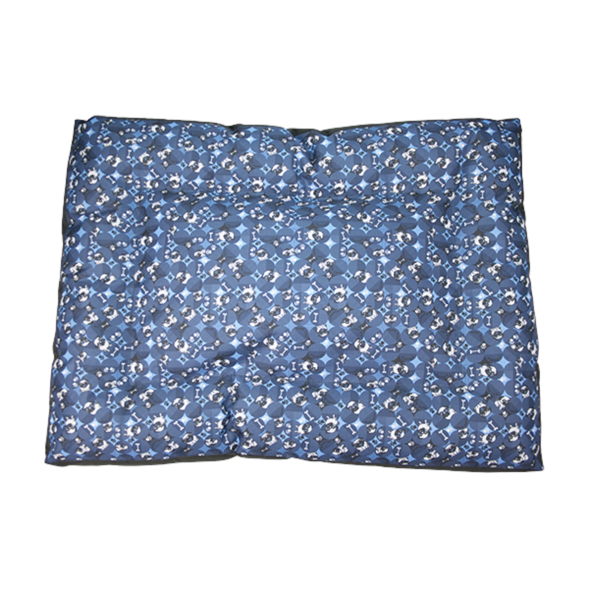 Acercamiento a la tela  de la colchoneta ortopédica Buggie, destacando su durabilidad y facilidad de lavado.