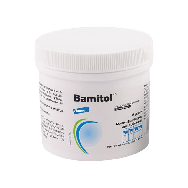 Bamitol ungüento antiinflamatorio 200g para caballos y ganado