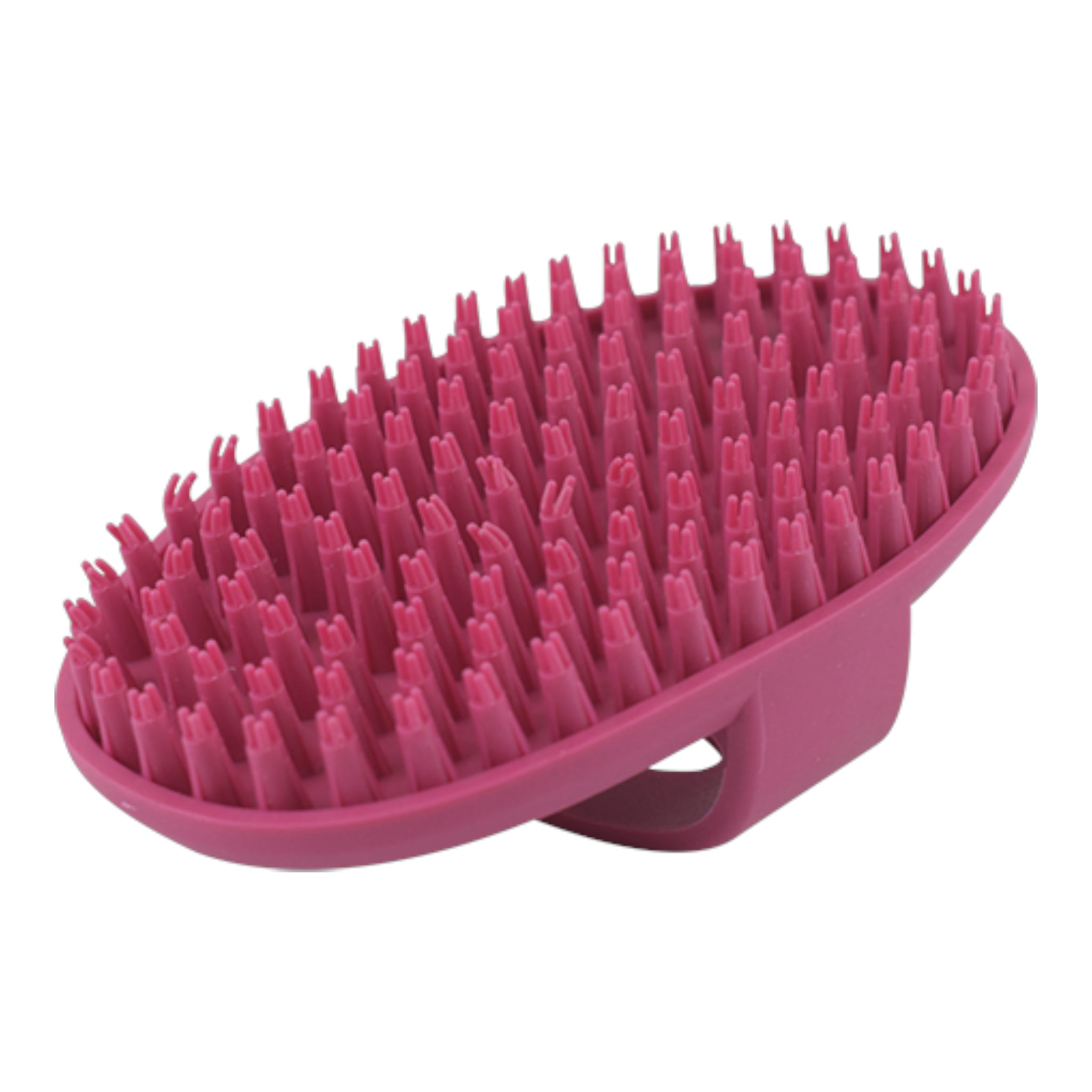 Carda de goma Fancy Pets vista lateral mostrando las puntas flexibles de goma